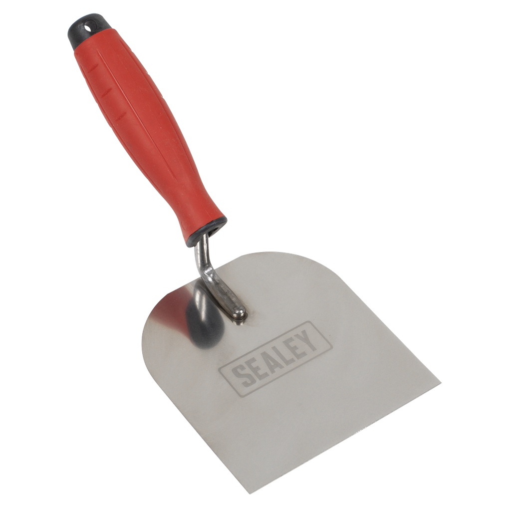 Sealey Stainless Steel Margin Trowel with Rubber Handle 120mm