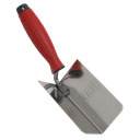 Stainless Steel Internal Corner Trowel with Rubber Handle 120 x 60mm