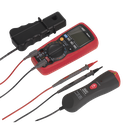 15-Function Digital Automotive Multimeter with Inductive Coupler/Infrared Temperature Probe