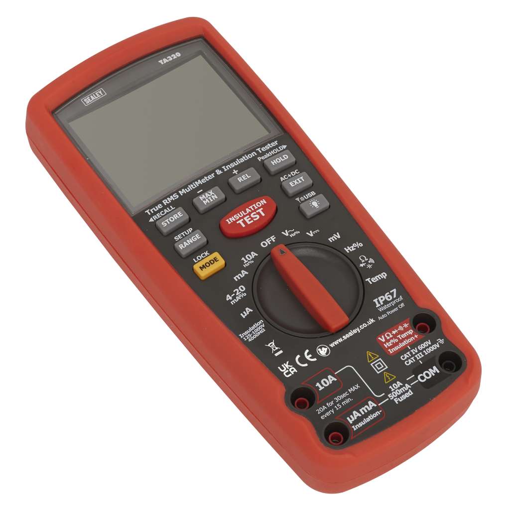 Sealey Digital Automotive Multimeter/Insulation Tester for Hybrid/Electric Vehicles