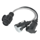 Sealey Conversion Lead 13-Pin Euro to 7-Pin N & S Type Plugs 12V