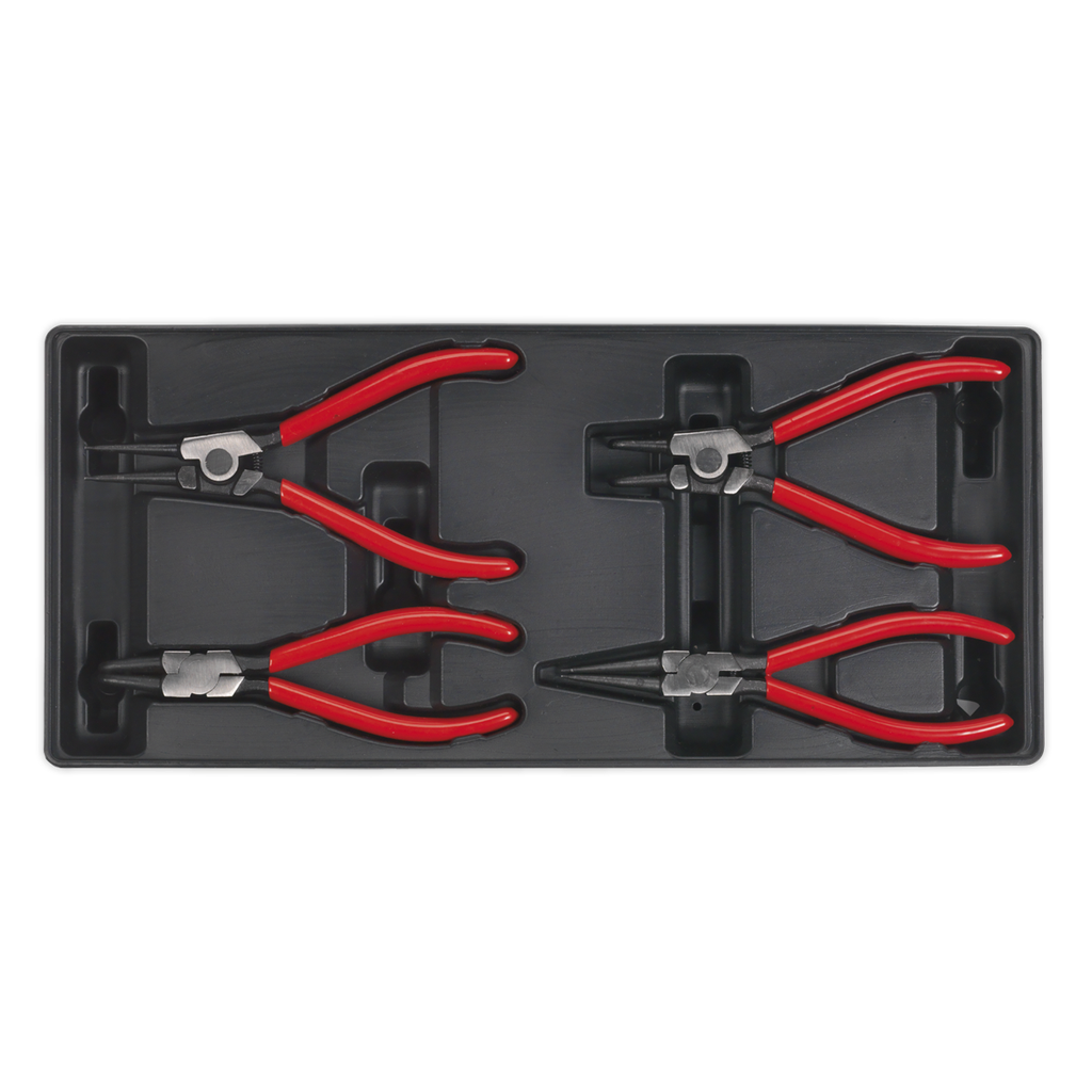 Sealey Premier Circlip Pliers Set with Tool Tray 4pc