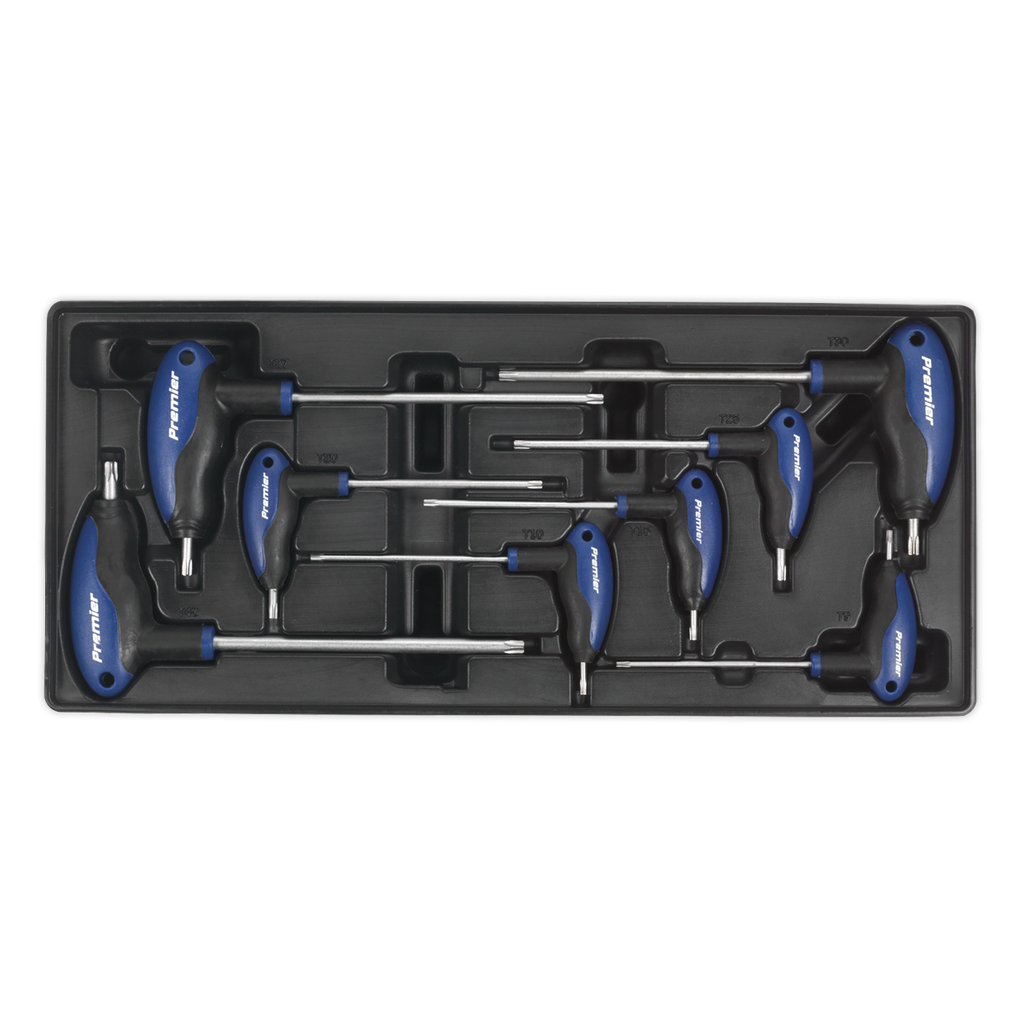 Sealey Premier T-Handle TRX-Star* Key Set with Tool Tray 8pc