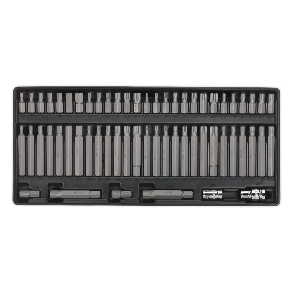 Sealey Premier Security TRX-Star*/Hex/Ribe/Spline Bit Set with Tool Tray 60pc