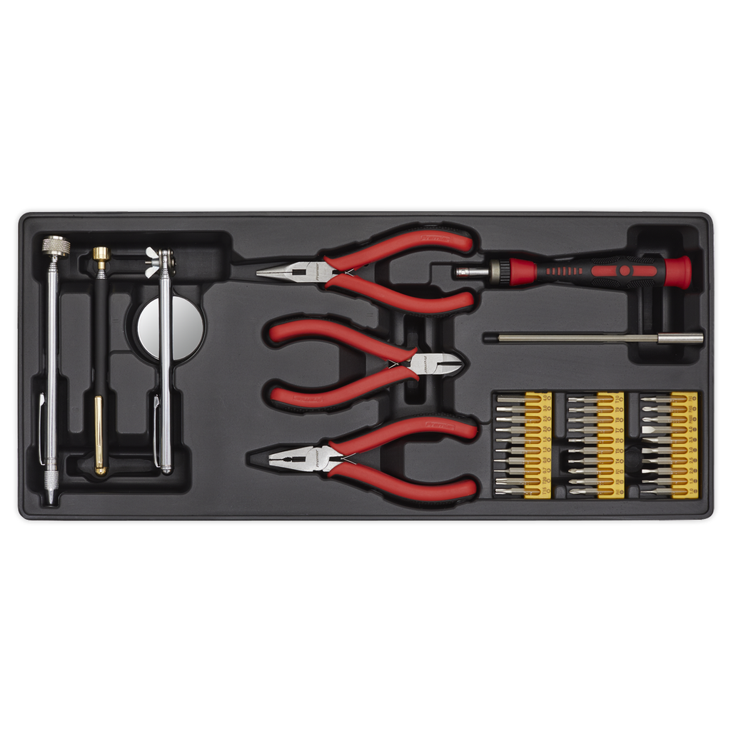 Sealey Premier Precision & Pick-Up Tool Set with Tool Tray 38pc