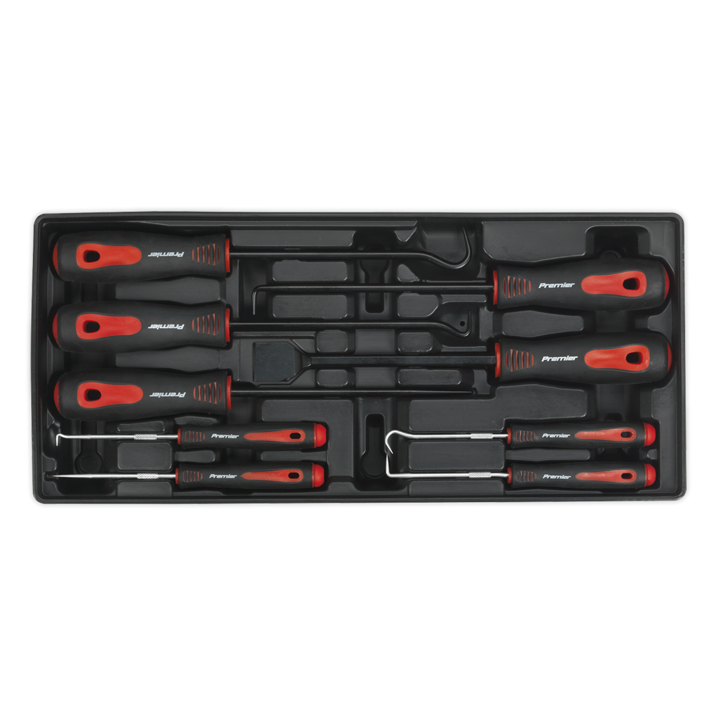 Sealey Premier Scraper & Hook Set with Tool Tray 9pc