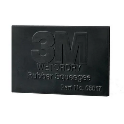 3M 107mm x  70mm Wet Or Dry Rubber Squeegee (Each)