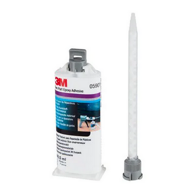 48.5ml 3M Grey 2K Epoxy Flexible Parts Repair Material With Nozzle (Pack of 4)