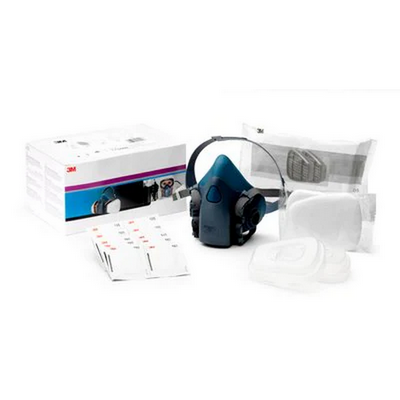 3M A2P2 Large Premium Comfort Half Mask Starter Kit 7500 (Each) (Alternative ET/PL-MASK)