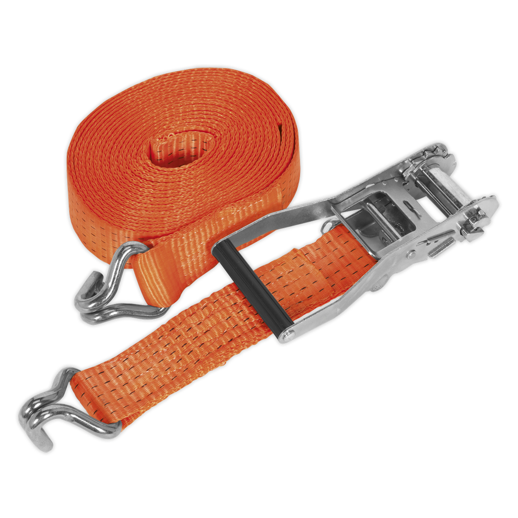 Sealey Ratchet Strap Polyester Webbing 50mm x 6m 5000kg Breaking Strength