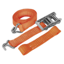 Alloy Wheel Car Transporter Ratchet Strap 50mm x 3m 5000kg Breaking Strength