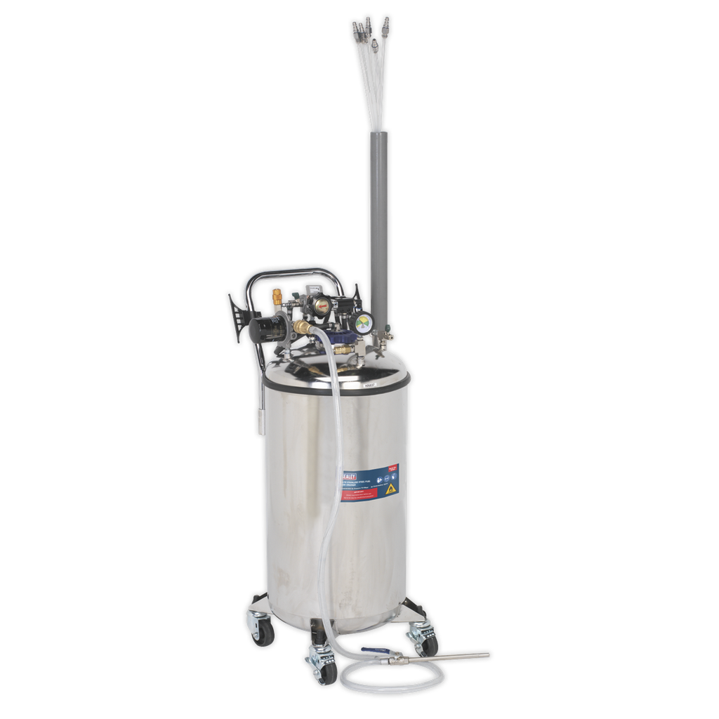 Sealey Stainless Steel Fuel Tank Drainer 90L
