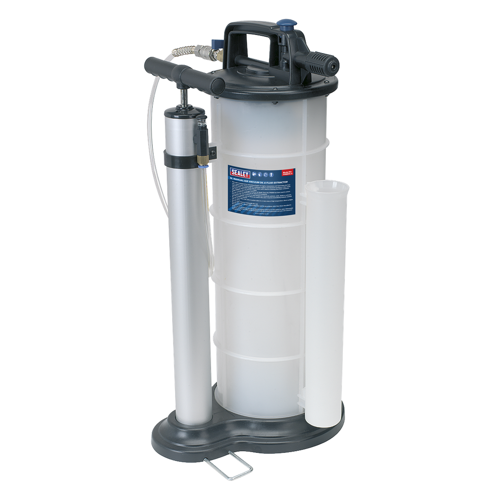 Sealey Manual/Air Vacuum Oil & Fluid Extractor Pump 9L