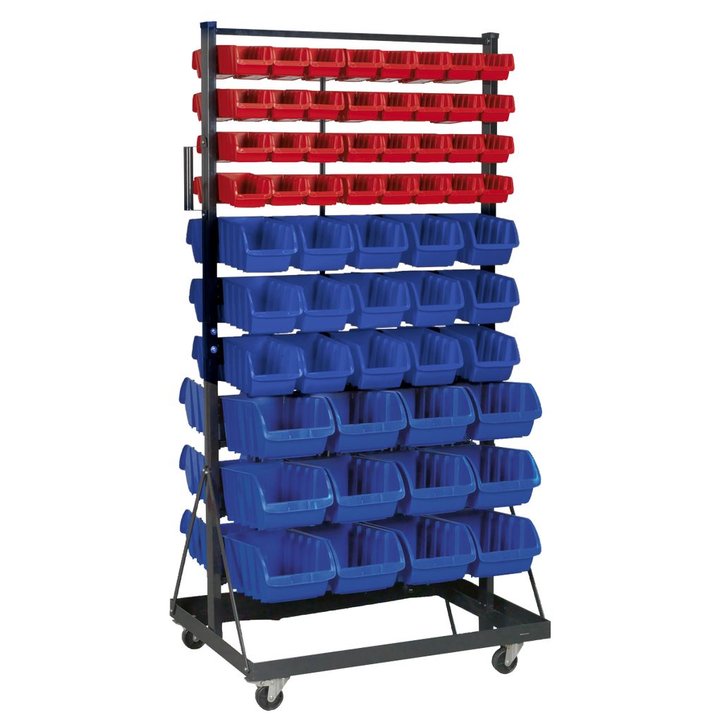 Sealey Mobile Bin Storage System with 118 Bins