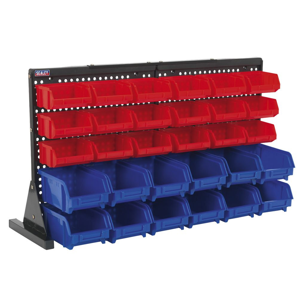 Bench Mounting Bin Storage System with 30 Bins