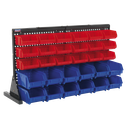Sealey Bench Mounting Bin Storage System with 30 Bins
