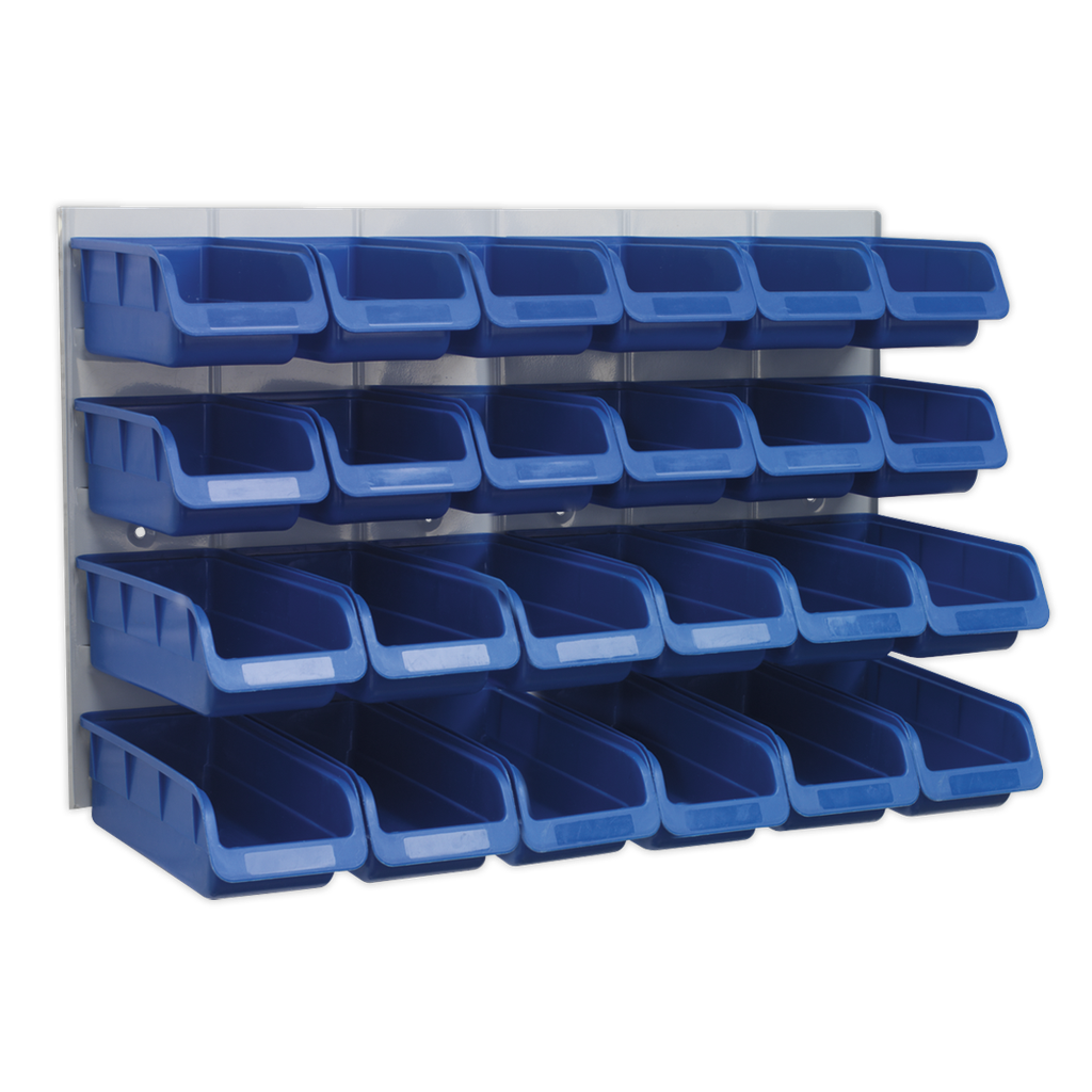 Sealey Bin & Panel Combination 24 Bins - Blue