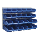 Sealey Bin & Panel Combination 24 Bins - Blue