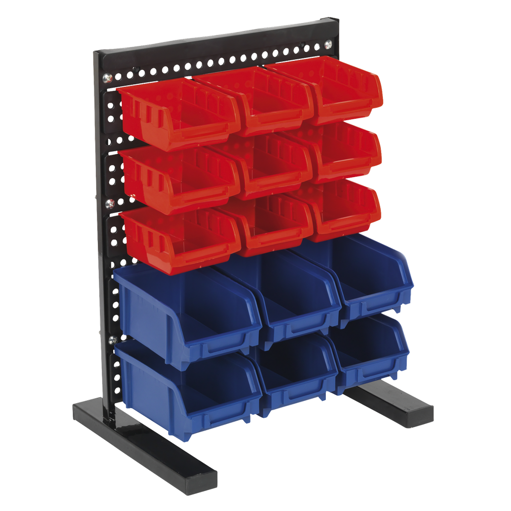Sealey Bench Mounting Bin Storage System with 15 Bins
