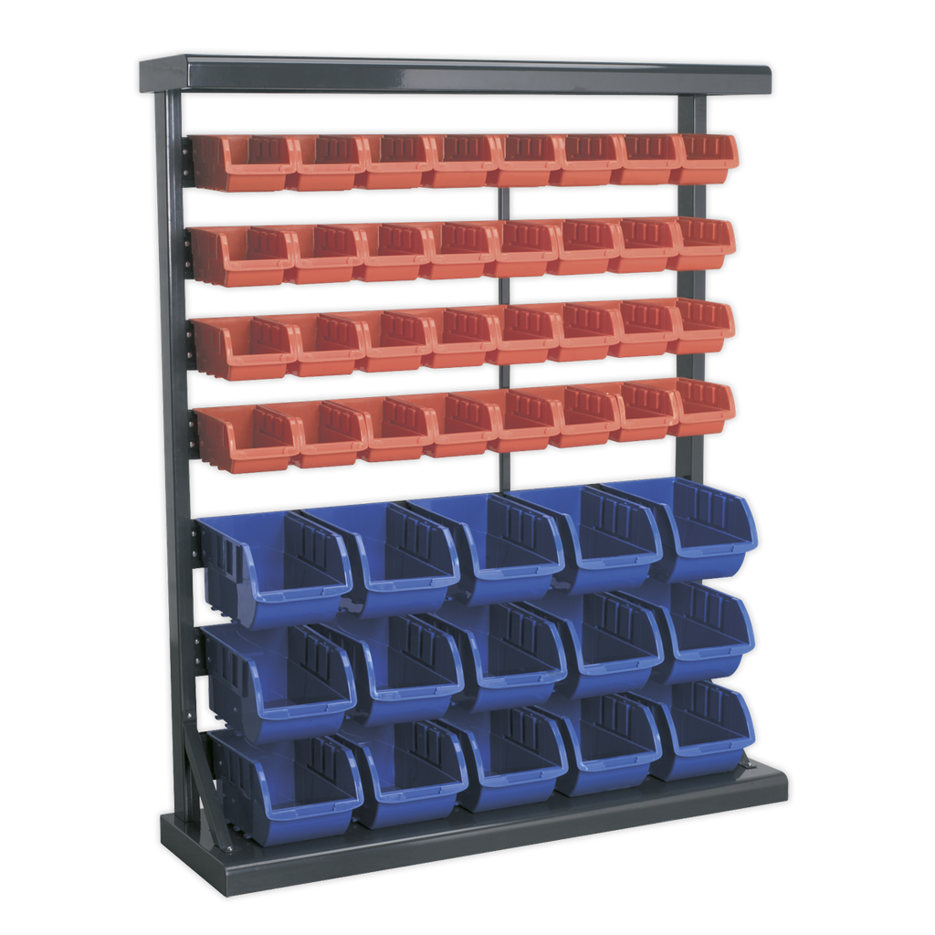 Mobile Bin Storage System with 47 Bins