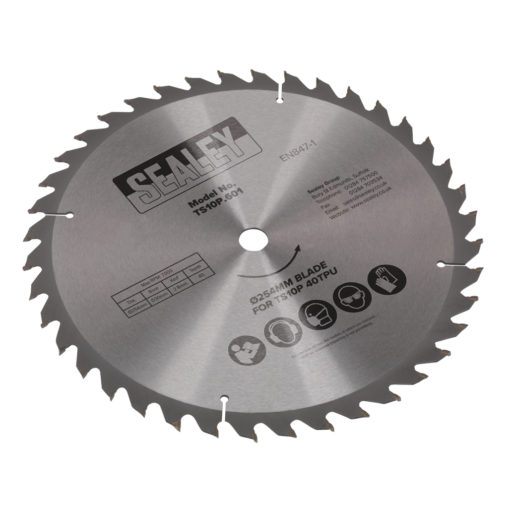 Sealey 254mm Blade for TS10P 40tpu