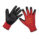 Sealey Worksafe® Nitrile Foam Gloves, Large - Pack of 6 Pairs