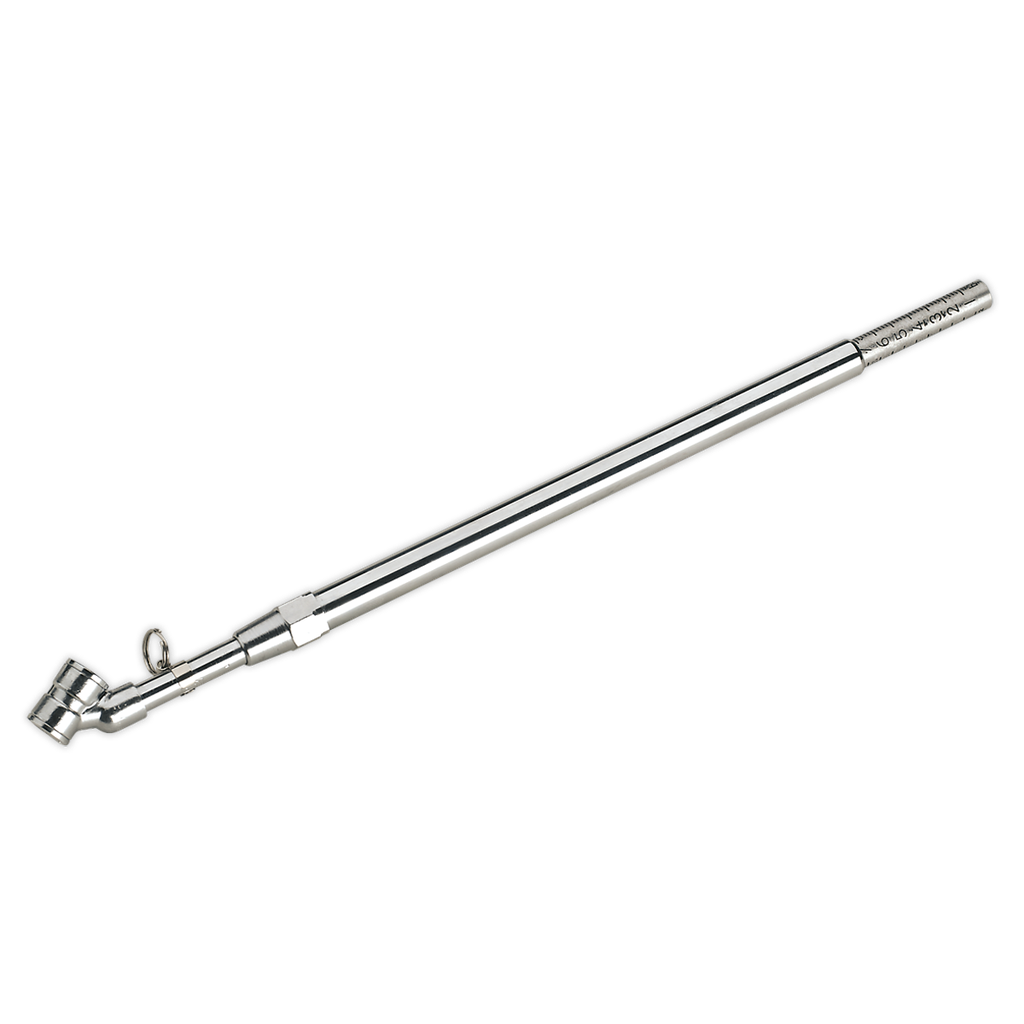 Sealey PCL Tyre Pressure Gauge Deluxe Twin Push-On Connector 0-1