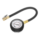 Sealey Tyre Pressure Gauge with Clip-On Chuck