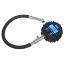 Sealey Digital Tyre Pressure Gauge with Push-On Connector