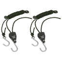 Ratchet Parts Hanger/Tie Down with S-Shaped Hooks 2m - Pack of 2