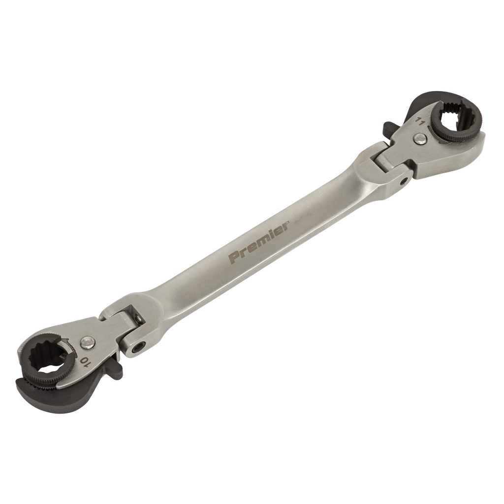 Sealey Premier Ratcheting Brake Pipe Spanner 10 x 11mm