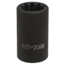 Brake Caliper Socket 1/2"Sq Drive 20mm 10-Point
