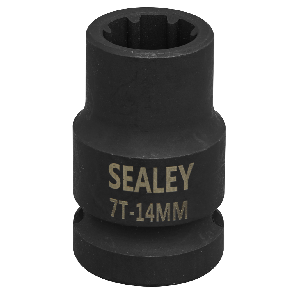 Sealey Brake Caliper Socket 1/2"Sq Drive 14mm 7-Point