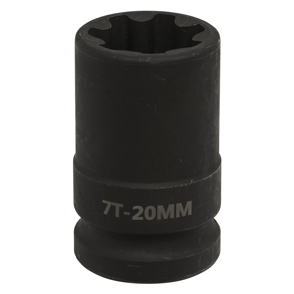 Sealey Brake Caliper Socket 1/2"Sq Drive 20mm 7-Point