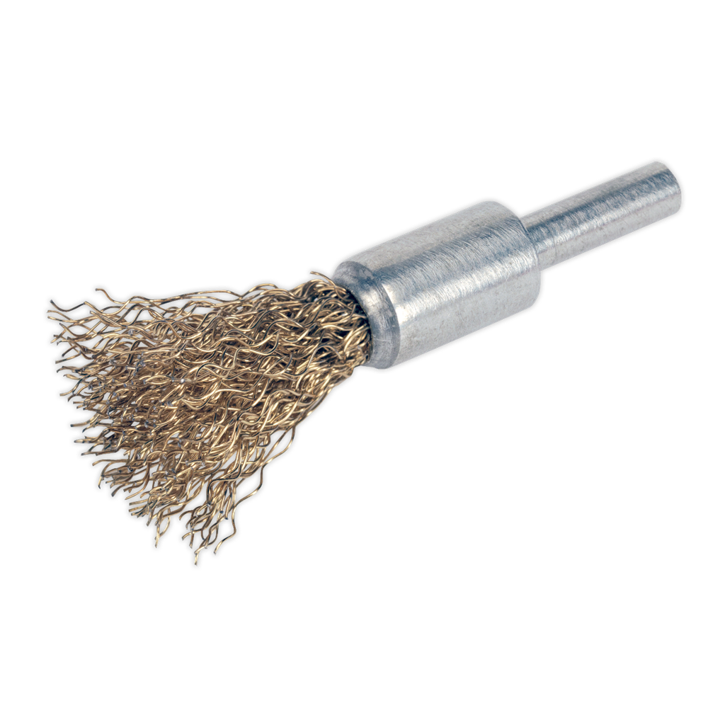 Sealey Flat Top Crimped Wire Decarbonising Brush 13mm