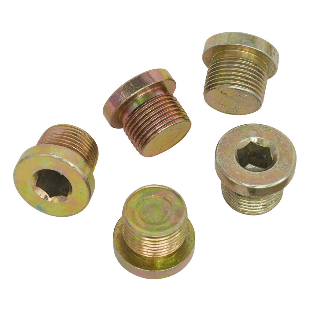 Sealey Sump Plug M20 - Pack of 5