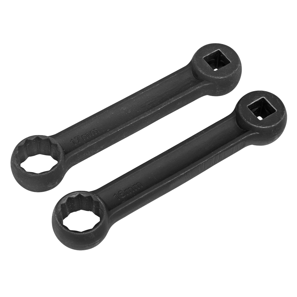 Engine Mount Spanner for Mercedes 16 & 17mm 2pc