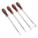 Sealey Extra-Long Pick & Hook Set 4pc