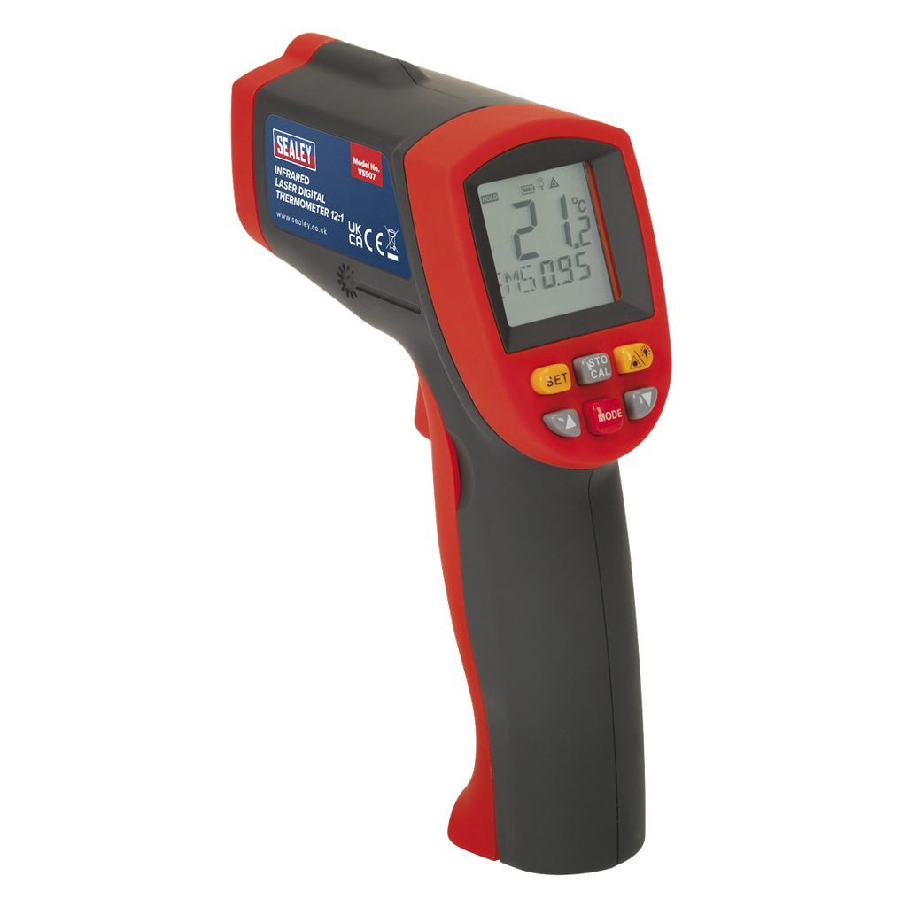 Sealey Infrared Laser Digital Thermometer 12:1
