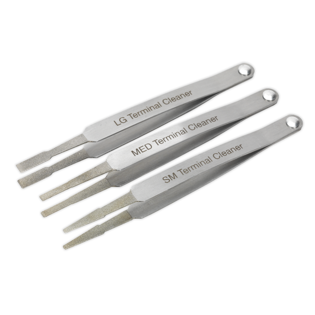 Sealey Diamond Grip Terminal Cleaner Set 3pc