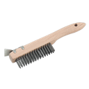 Sealey Wire Brush with Steel Fill & Scraper 260mm