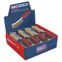 Brassed Steel Wire Brush with Plastic Handle - Display Box of 24