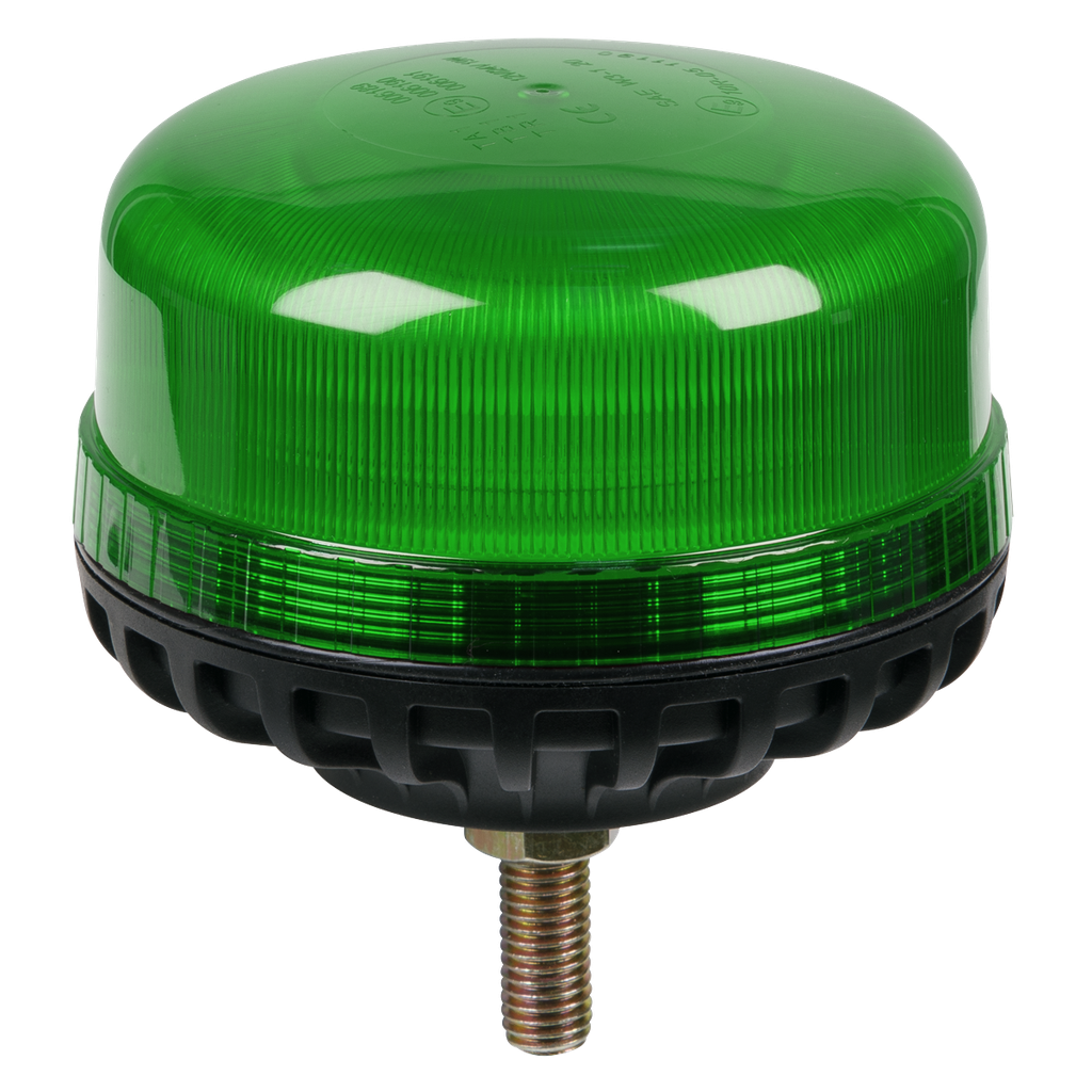 Warning Beacon with 12mm Bolt Fixing 36W SMD LED 12/24V - Green