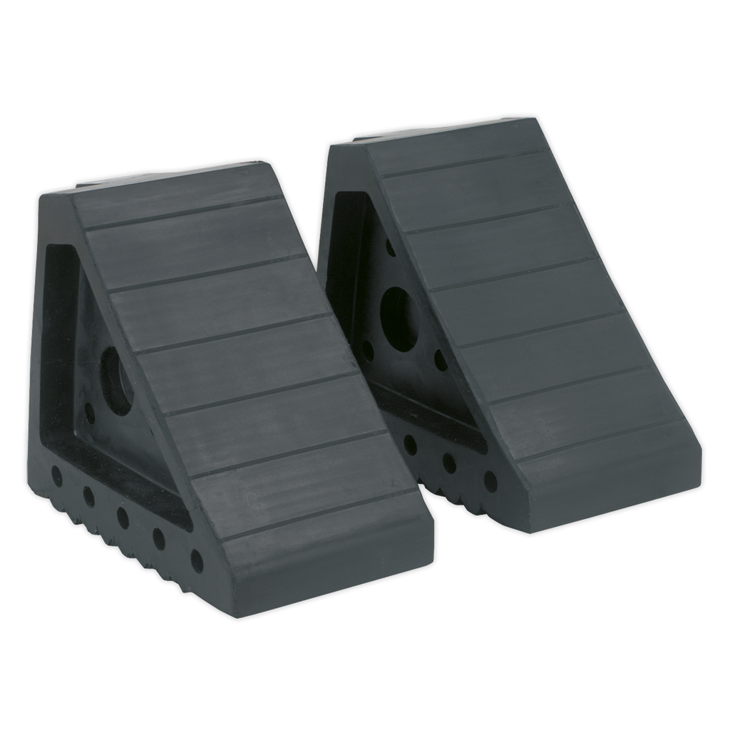Sealey Rubber Wheel Chocks - Pair