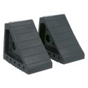 Sealey Rubber Wheel Chocks - Pair