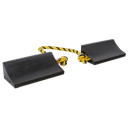 Sealey Rubber Wheel Chocks Heavy-Duty - Pair