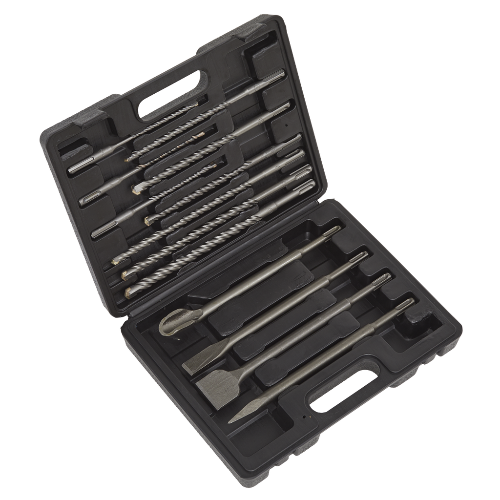 Sealey Worksafe® SDS Plus Drill Bit & Chisel Set 13pc