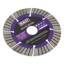 Sealey Dry/Wet Use Multipurpose Cutting Diamond Blade 115mm