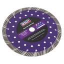 Sealey Dry/Wet Use Multipurpose Cutting Diamond Blade 230mm