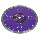 Sealey Dry/Wet Use Multipurpose Cutting Diamond Blade 300mm